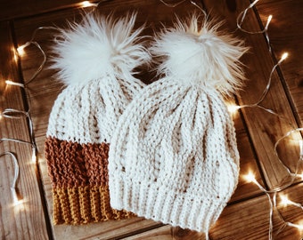 Crochet Beanie Hat Pattern INSTANT DOWNLOAD
