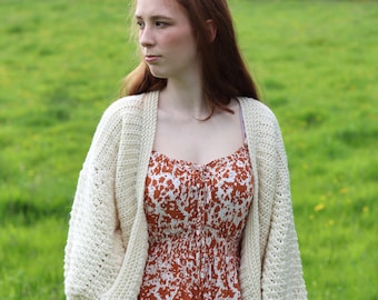 CROCHET Balloon Sleeve Cardigan PATTERN