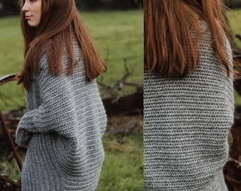 Schema cardigan shrug all'uncinetto Cocoon DOWNLOAD IMMEDIATO