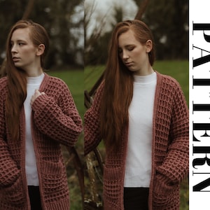 Crochet PATTERN Pocket Cardigan