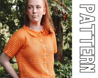 CROCHET Mesh Shirt INSTANT DOWNLOAD