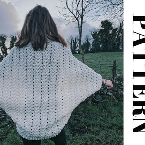 Crochet PATTERN Cocoon Shrug