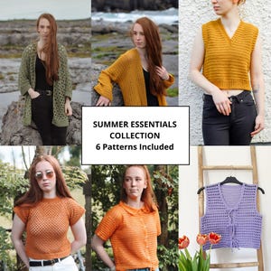 CROCHET PATTERN EBOOK/ Summer Essentials Collection, 6 Patterns Included