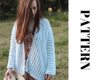 CROCHET Summer Cardigan INSTANT DOWNLOAD