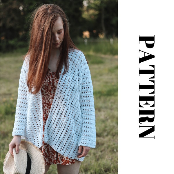 CROCHET Summer Cardigan INSTANT DOWNLOAD