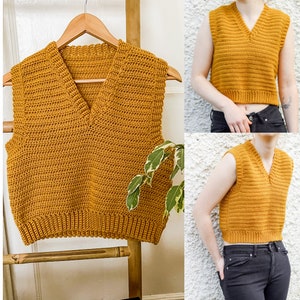 Crochet Vest Top Pattern INSTANT DOWNLOAD