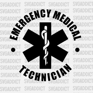 EMT SVG!  EMS Emergency Medical Technicial Digital Files!  Make your own shirt/decal/mug! Use with Cricut!