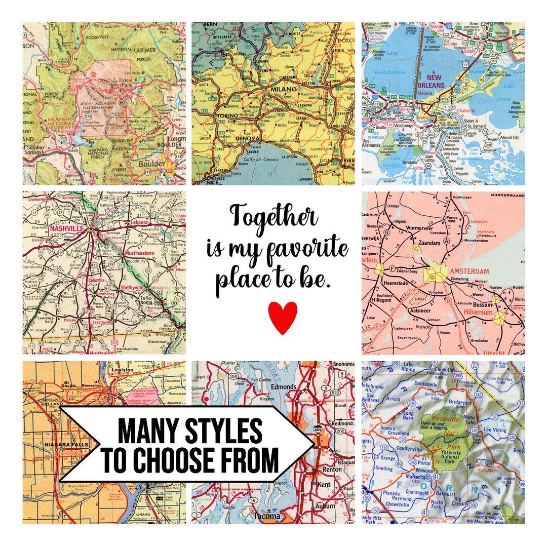 Custom Map Art! Personalize Your Vacation Memories With Us! - Etsy