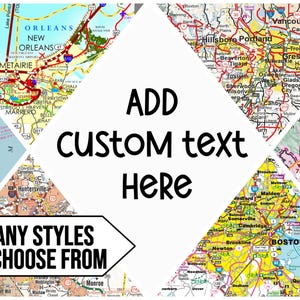 ¡Ilustración de mapa personalizada! ¡Descarga digital! ¡Excelente regalo personalizado!
