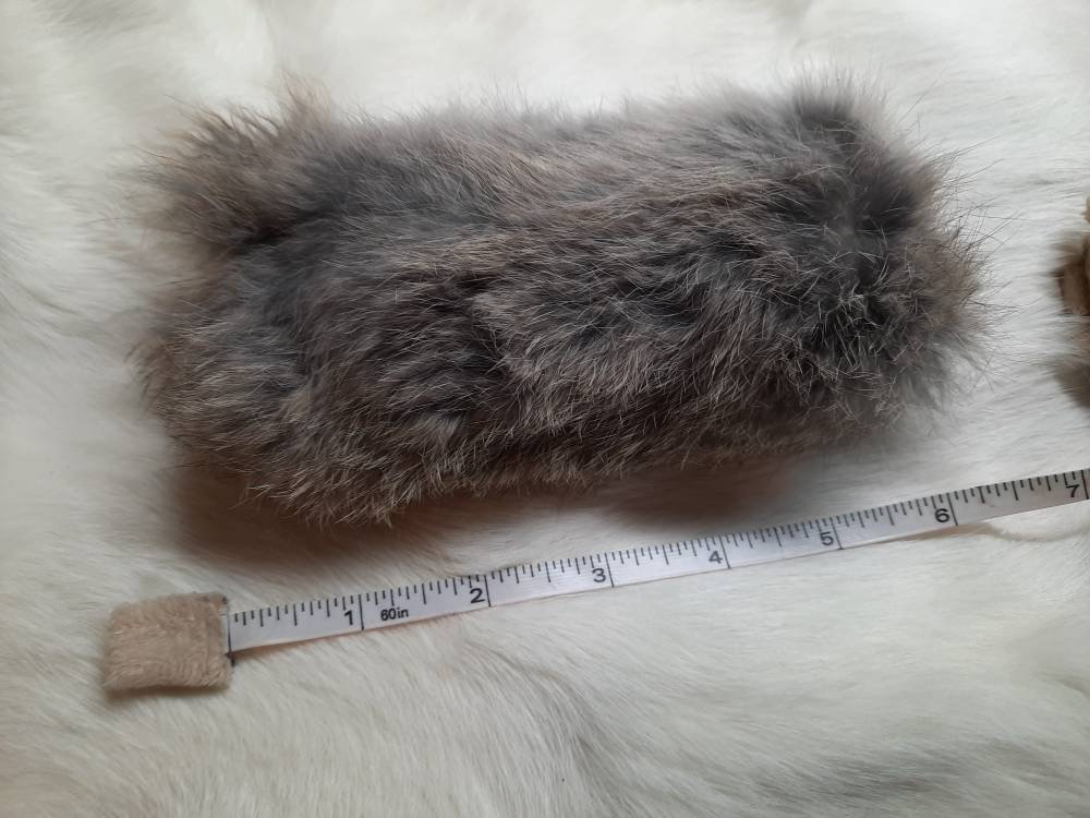 Large Brown Rabbit Fur Dog Toy Etsy