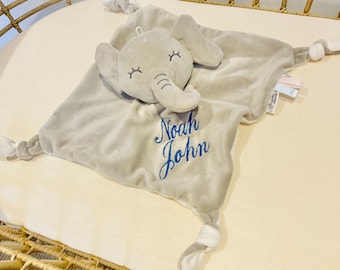 Personalisierte Elefant Tröster, personalisierte Babytröster, Baby für Cubbie, Kuscheltiertröster, individuelle Tröster, Babypartygeschenke