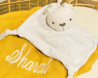 Personalised Baby Gift Set, Infant Gift set, Personalized Baby Shower Gift Set, Baby Blanket and Baby Comforter Gift Hamper. Bunny comforter
