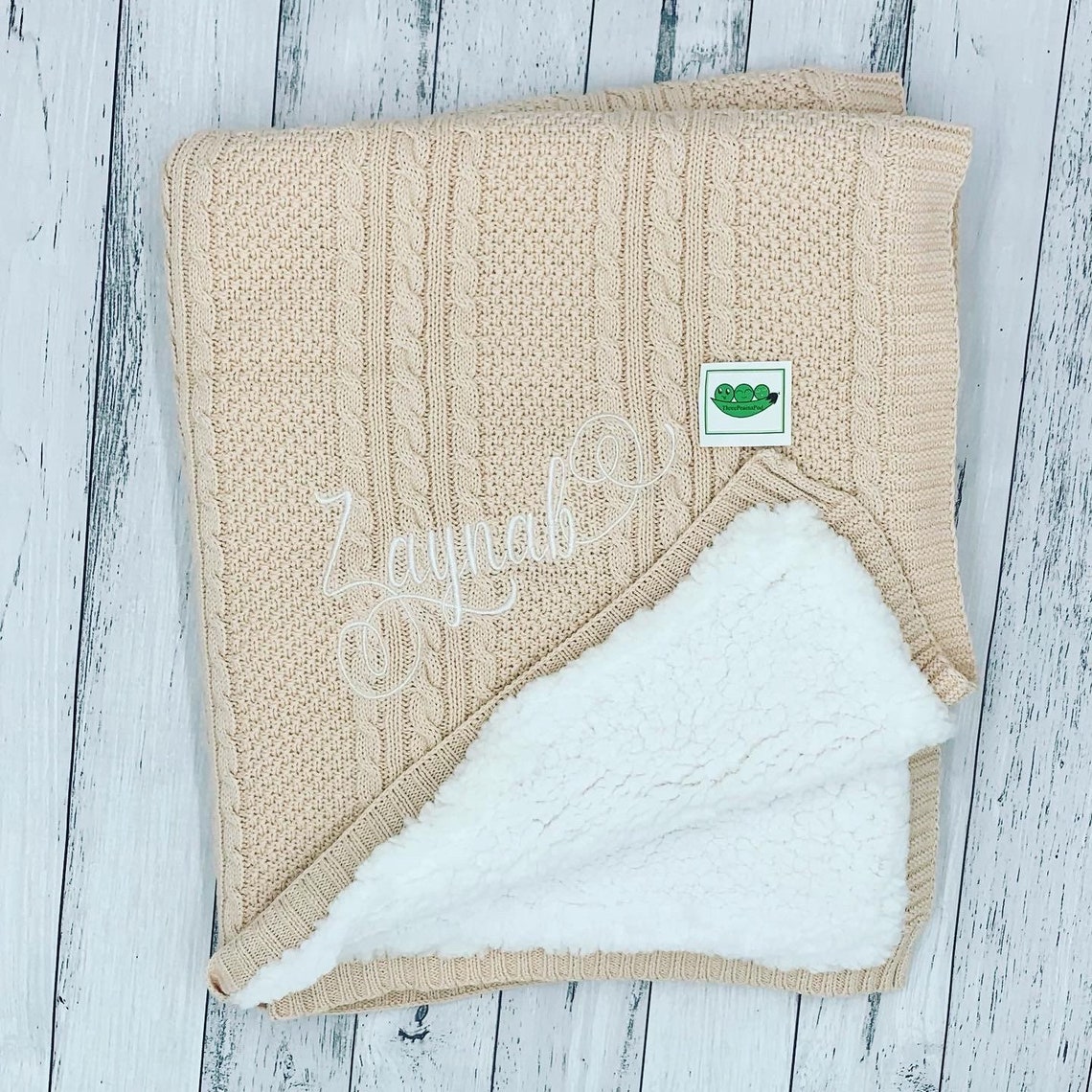 Personalised Cotton Knitted Winter Baby Blanket Pram and Etsy