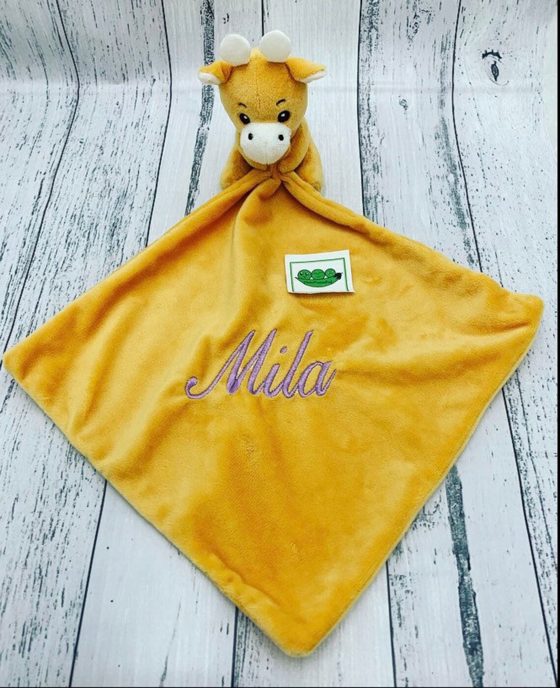 Personalised Giraffe Comforter Blanket Personalized Baby Etsy Australia
