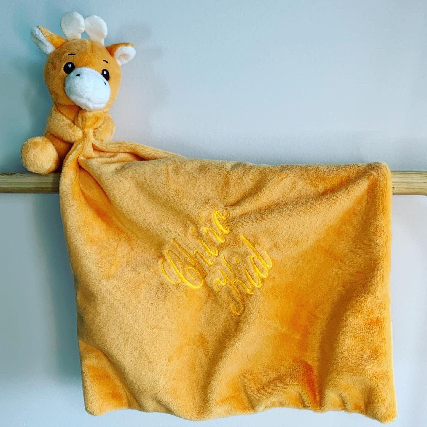 Personalised Giraffe Comforter Blanket Personalized Baby Etsy Australia
