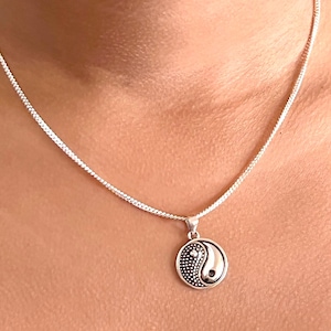 Yin Yang Necklace - Sterling Silver .925