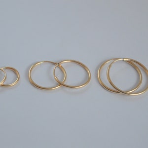Gold Hoop Earrings -14K Gold Filled