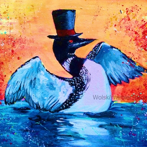 Minnesota Loon, 8 X 10 Art Print, Common Loon, "Not so Common Loon", Cabin Decor, Bird Wall Art