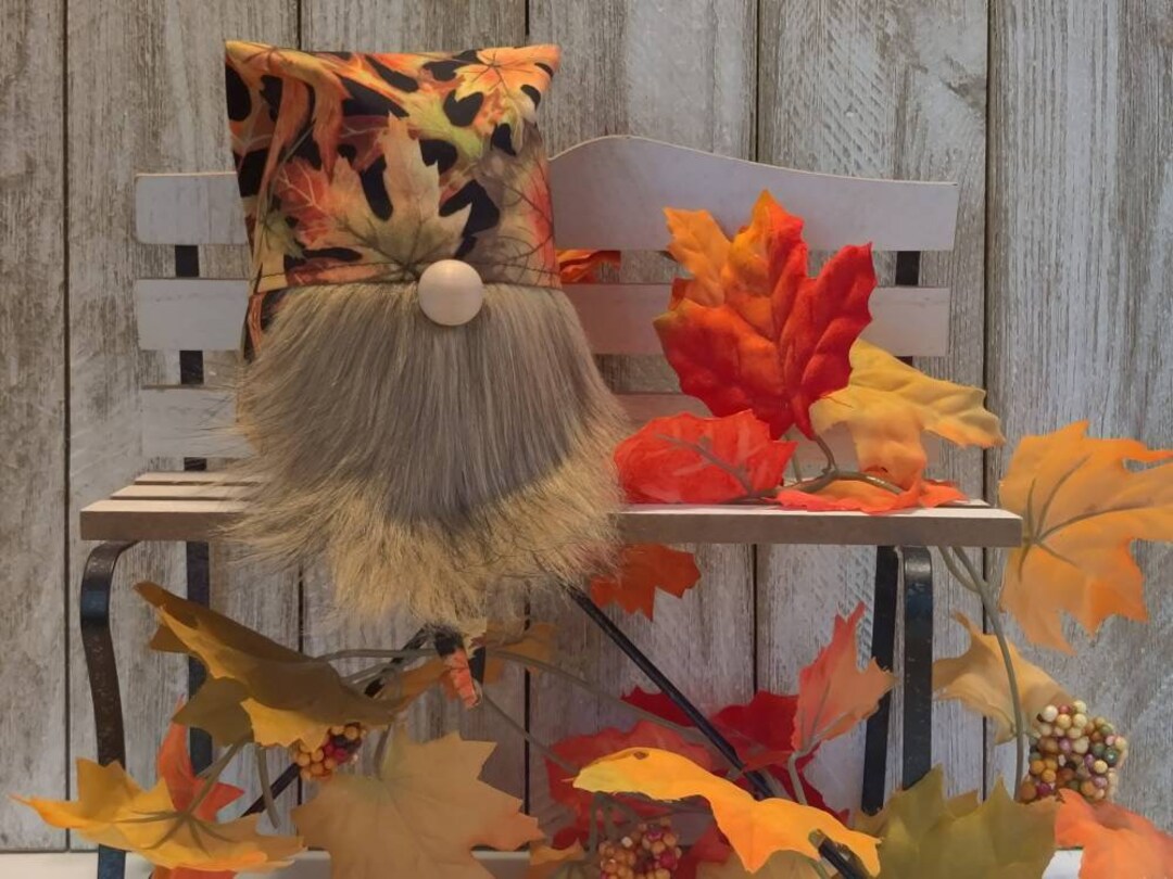 Fall Gnome Leaf Gnome Fall Leaves Gnome Autumn Gnome Etsy