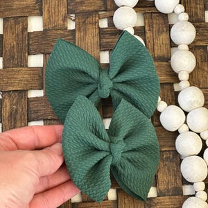 Solid pigtail hair bows, pigtails, 4” pig tail bows