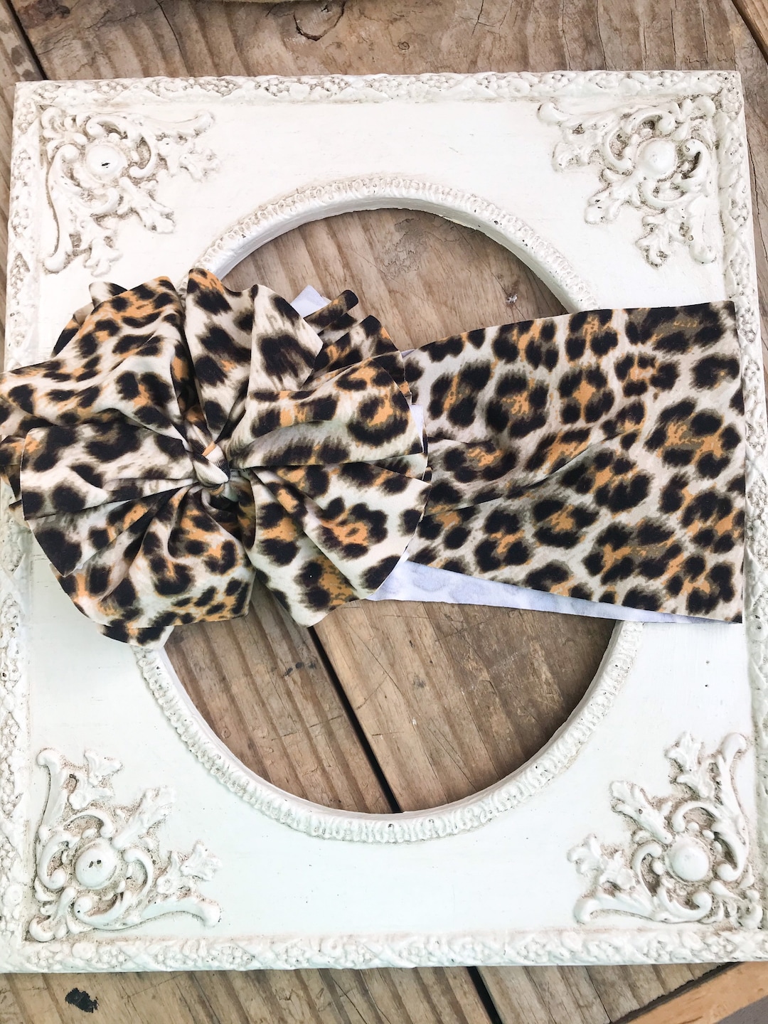 Baby / Child Leopard Head Wrap Little Girl Cheetah Hair Bow Etsy