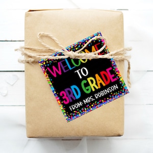 Welcome To Third Grade Gift Tag, Gift For Students, 3rd Grade Back To School, First Day Welcome Packet, Editable Printable Instant Download