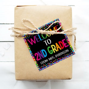 Welcome To Second Grade Gift Tag, Gift For Students, 2nd Grade Back To School, First Day Welcome Packet, Editable Printable Instant Download