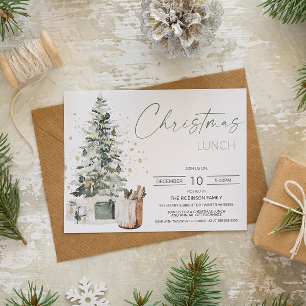 Staff Christmas Party Invitation - Etsy