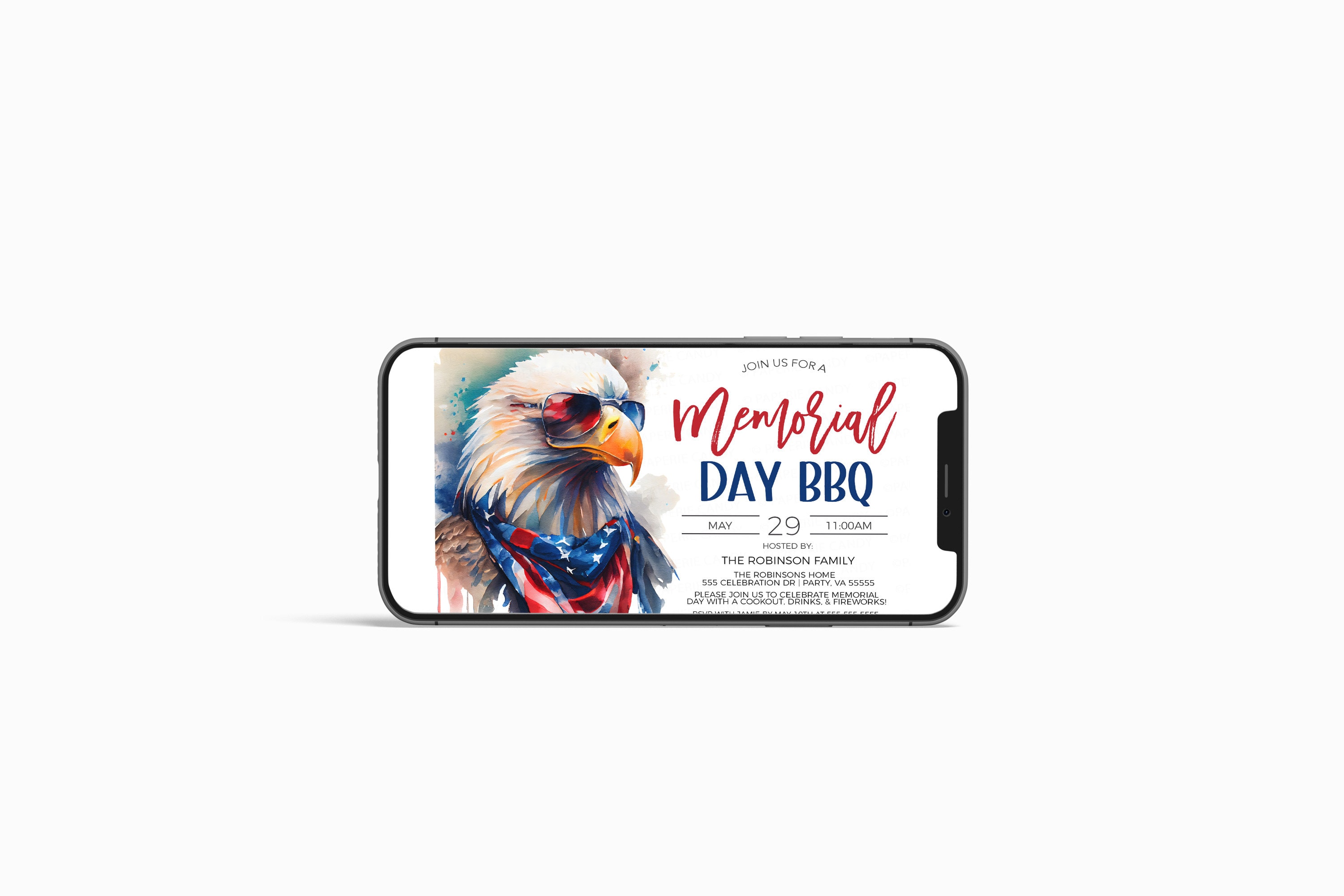 memorial-day-bbq-invitation-memorial-day-invite-memorial-day-etsy