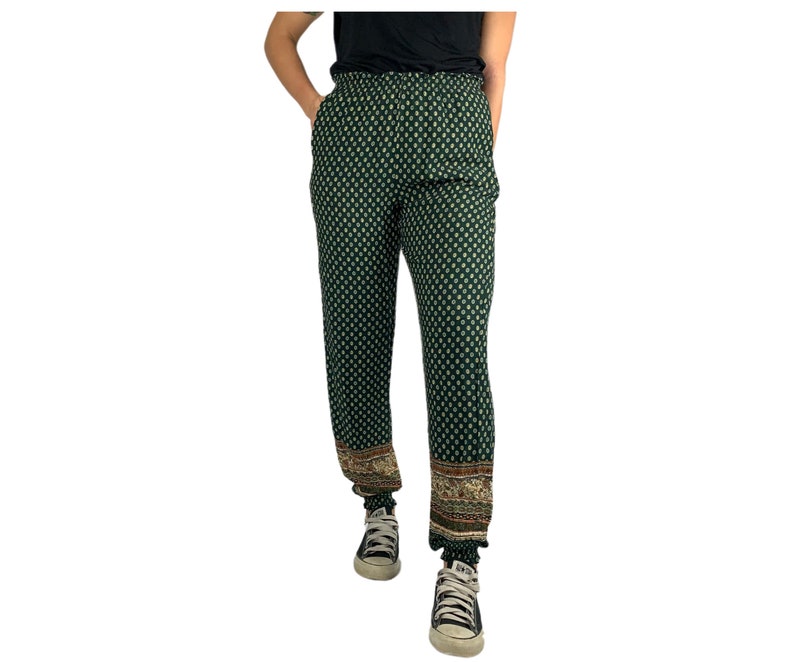 Going Viral Pant Cute Print Rayon Jogger Elastic Waist | Etsy