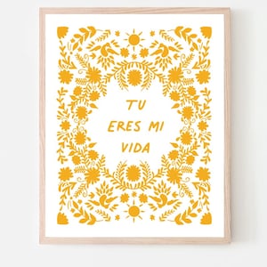 Nursery Print, Instant Download, Family Wall Art, Sign, Spanish, Hispanic, Latino, Mexican Embroidery, Love, Child Gift, Digital, Png