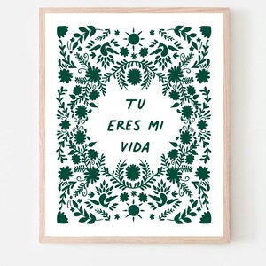 Nursery Print, Instant Download, Family Wall Art, Sign, Spanish, Hispanic, Latino, Mexican Embroidery, Love, Child Gift, Digital, Png