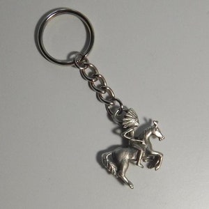 Old West Indian Riding Horse Keychain