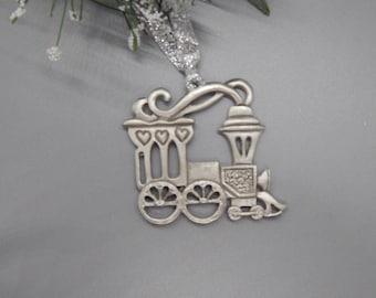 Vintage Antique Steam Engine Train, Christmas Ornament