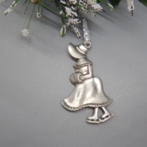 Christmas Lady Skater Ornament