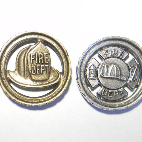 Firefighter Helmet and Fire Cross Checker Set shops Boxed