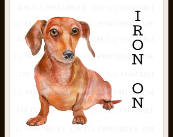 Dachshund Transparent Iron On Dog Decal Sticker