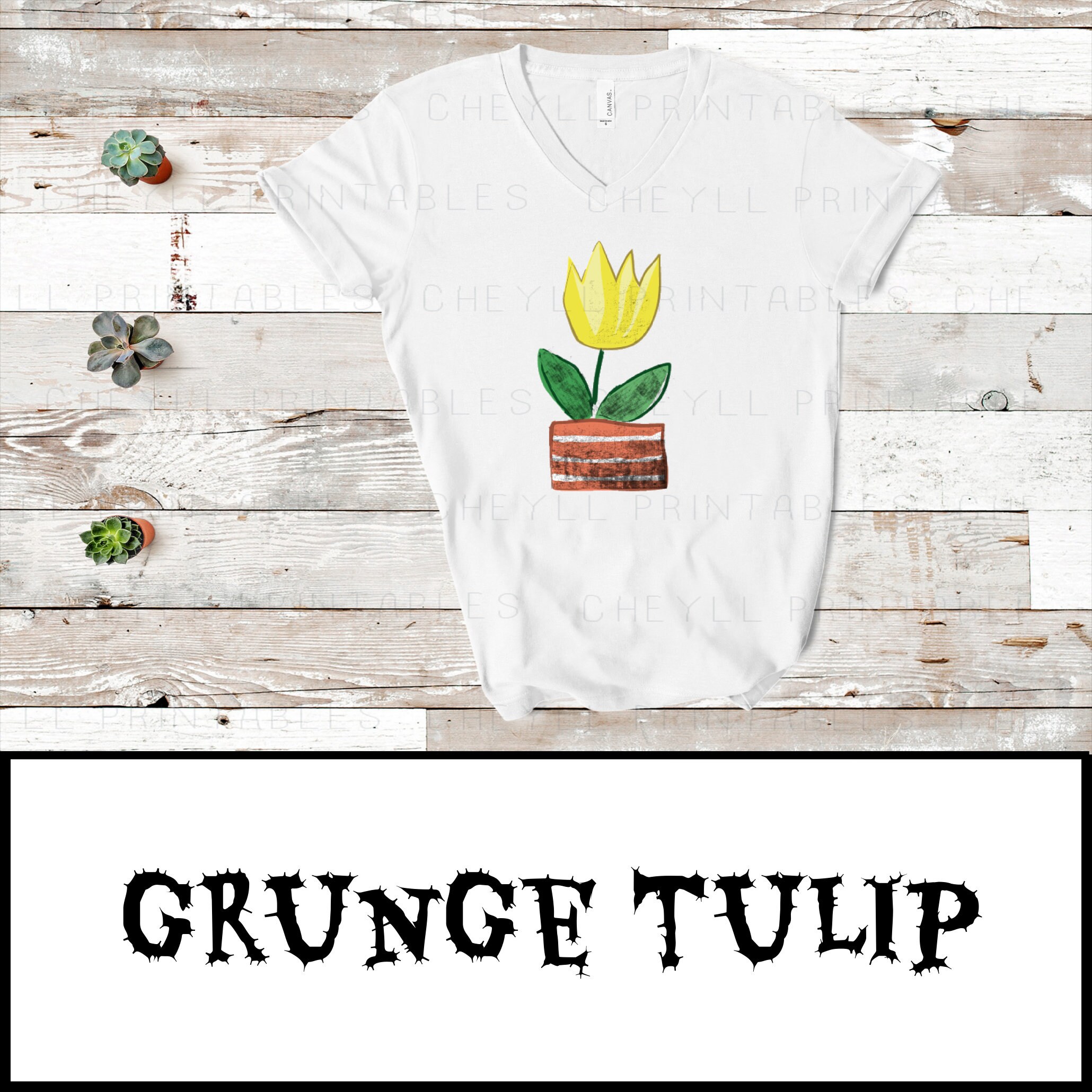 Iron on Decal Sticker Grunge Flower Large Etsy UK