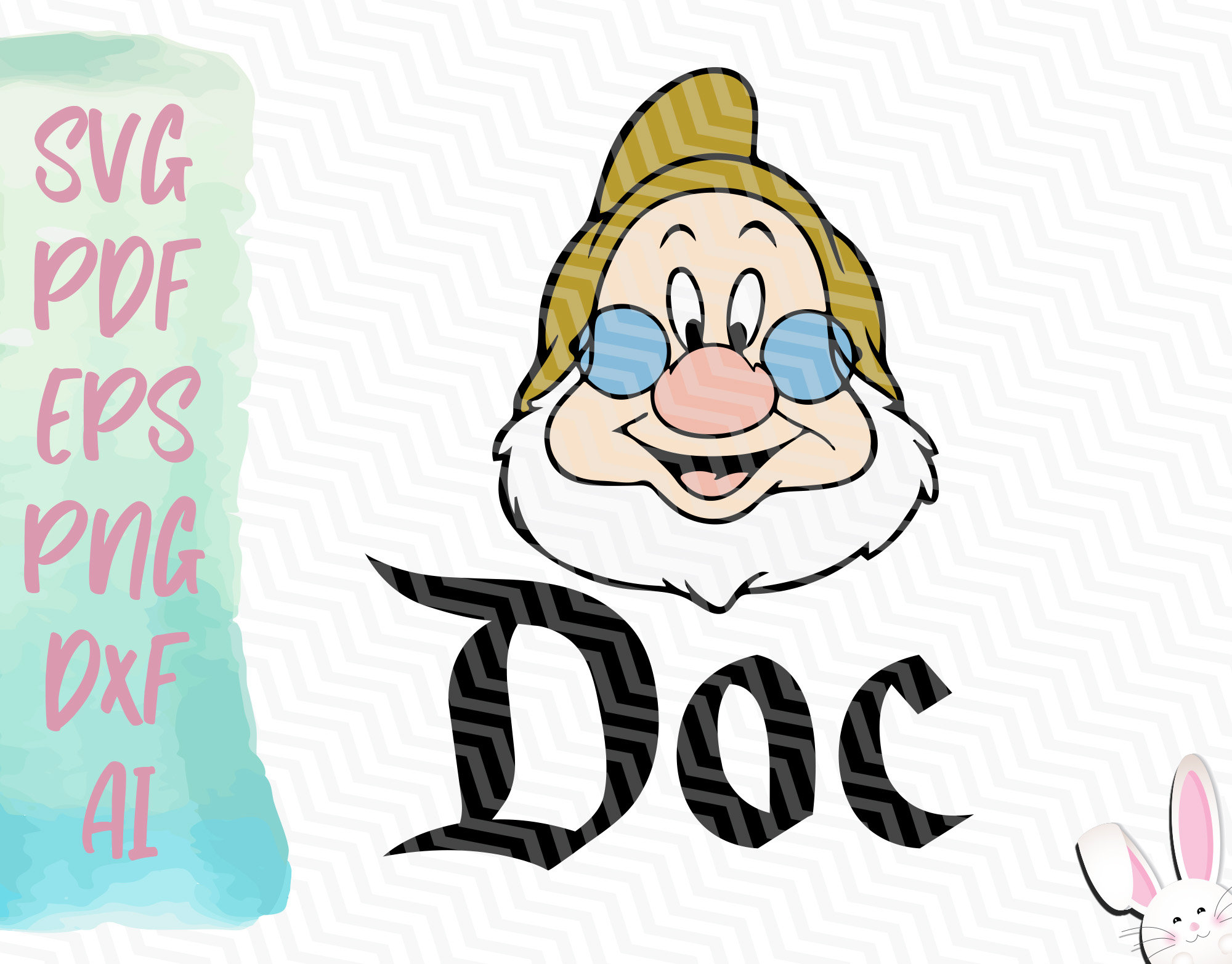 Seven Dwarfs Doc SVG Instant Download Svg Pdf Eps Png | Etsy