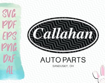 Callahan Auto Parts SVG | Instant Download Design | Svg Pdf Eps Png Dxf Ai | Tommy Boy Callahan Auto Parts Design