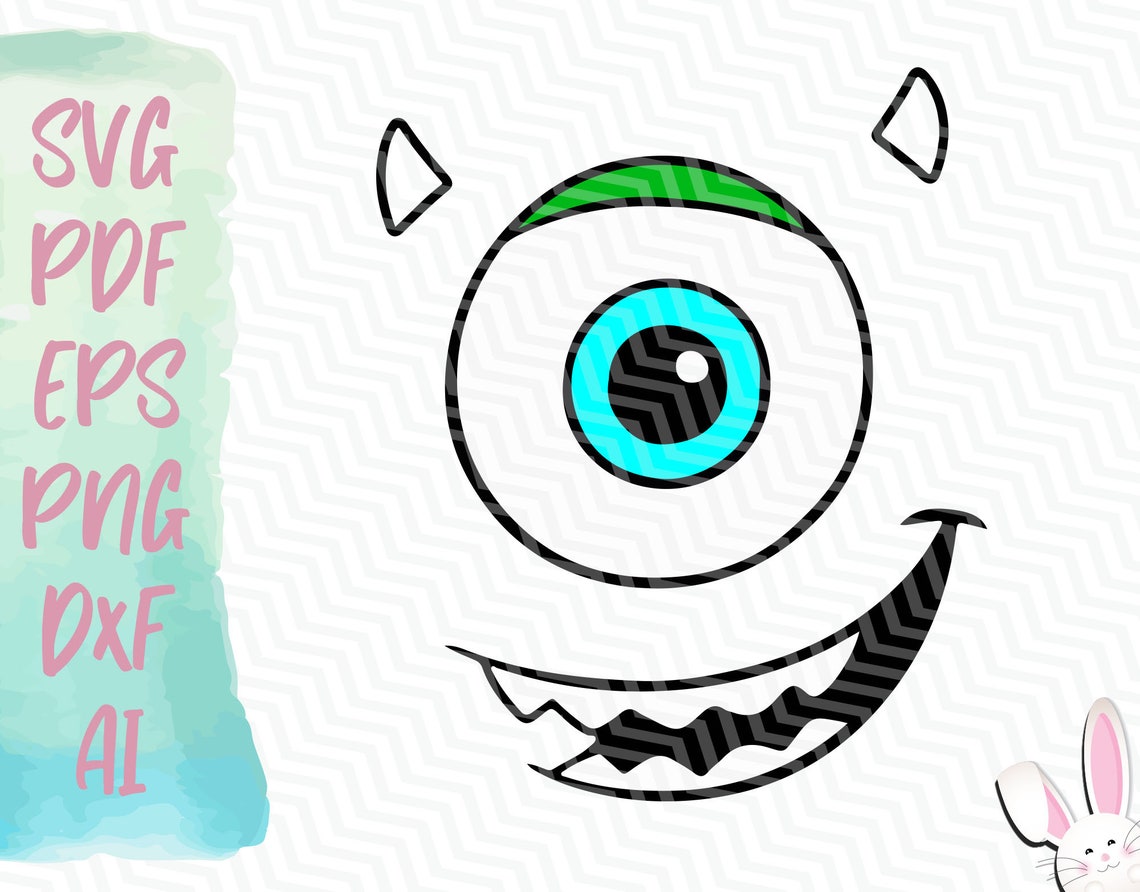 Mike Wazowski Face SVG / Instant Download / Svg Pdf Eps Png Etsy México