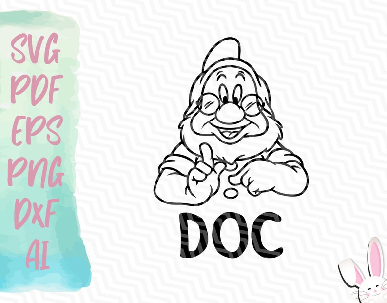 Seven Dwarfs Doc SVG Instant Download Svg Pdf Eps Png | Etsy Canada