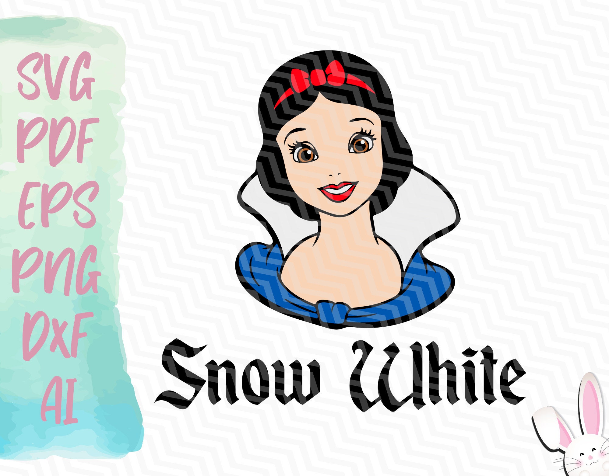 Snow White SVG Instant Download Svg Pdf Eps Png Dxf Ai 7 - Etsy UK