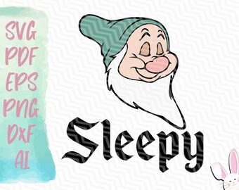 Snow White and Seven Dwarfs Sleepy I Will Do It Later - Etsy