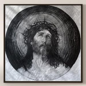 dibujos al carboncillo corona jesus