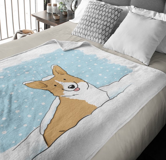 Corgi throw online blanket