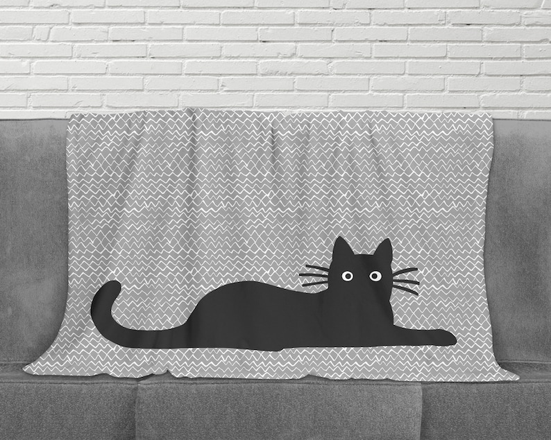 black cat blanket