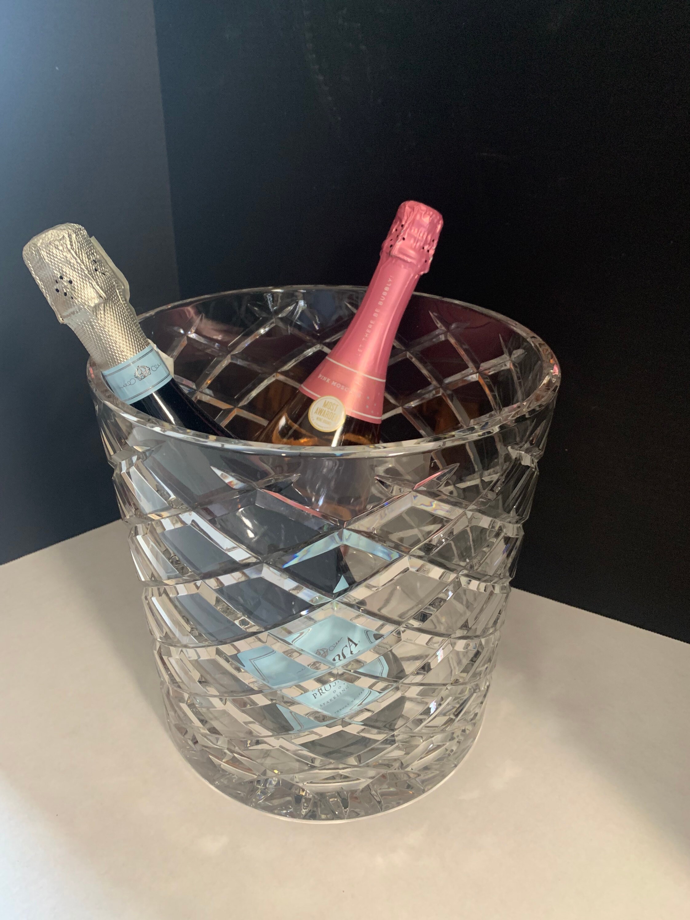 Seau à glace en cristal de plomb lourd Etsy