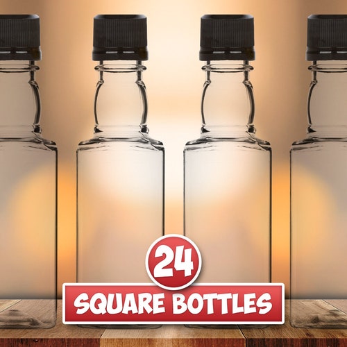 12 Mini Liquor Bottles Small 50ml Mini Empty Plastic Mini Etsy