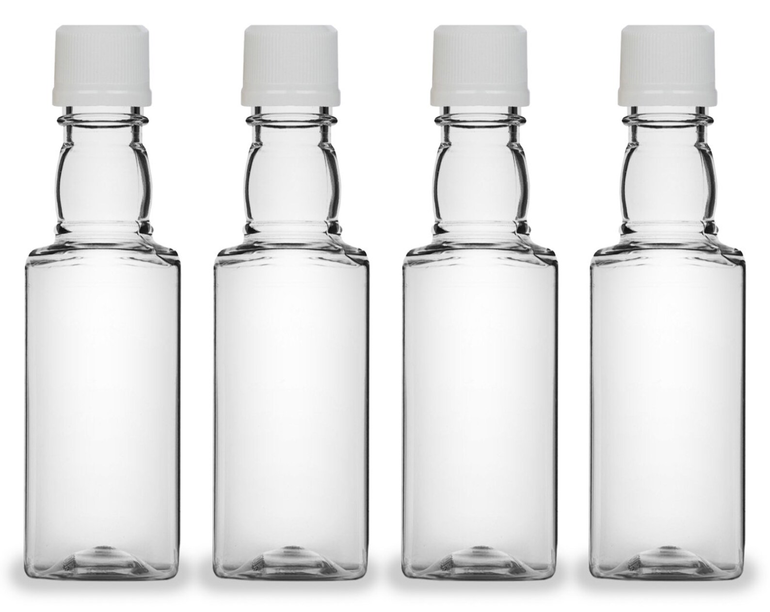 24 Square Mini Liquor Bottles 50ml Small Empty Plastic Mini Etsy